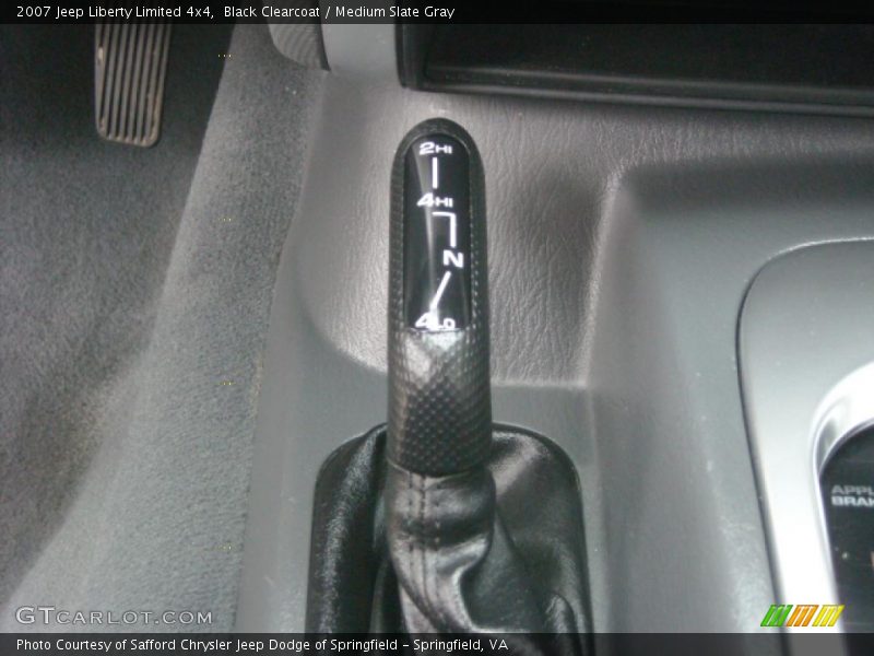 Black Clearcoat / Medium Slate Gray 2007 Jeep Liberty Limited 4x4