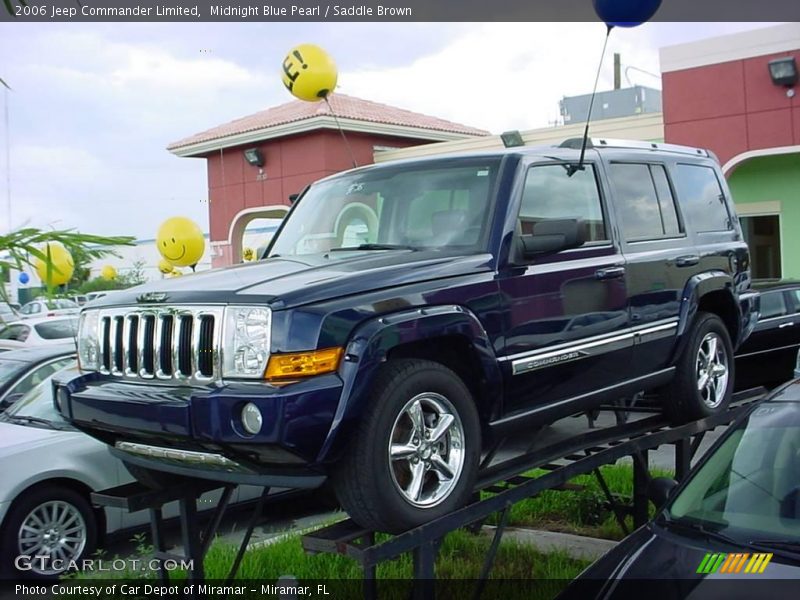 Midnight Blue Pearl / Saddle Brown 2006 Jeep Commander Limited