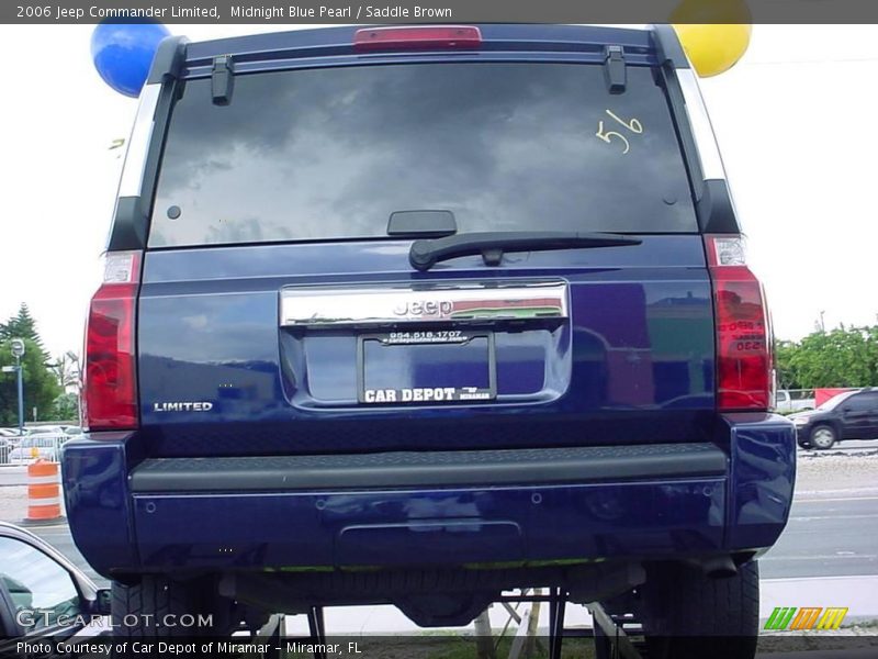 Midnight Blue Pearl / Saddle Brown 2006 Jeep Commander Limited