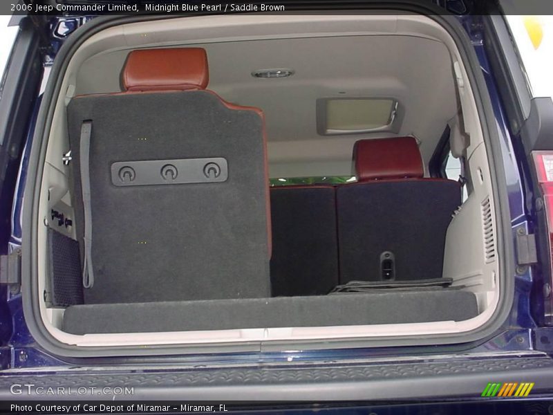 Midnight Blue Pearl / Saddle Brown 2006 Jeep Commander Limited