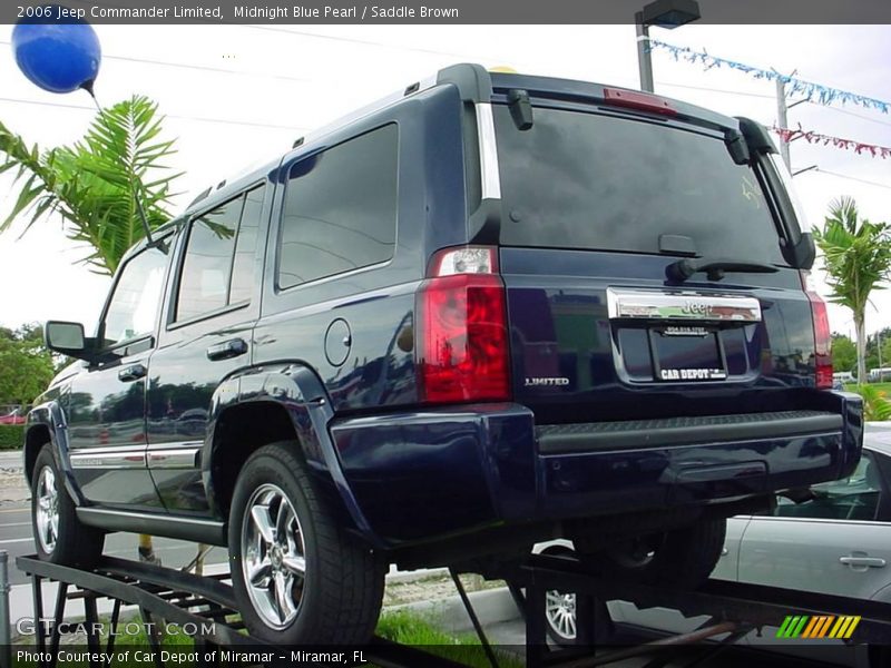 Midnight Blue Pearl / Saddle Brown 2006 Jeep Commander Limited
