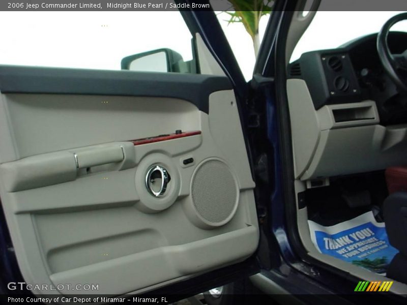 Midnight Blue Pearl / Saddle Brown 2006 Jeep Commander Limited