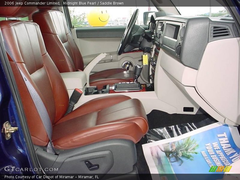 Midnight Blue Pearl / Saddle Brown 2006 Jeep Commander Limited