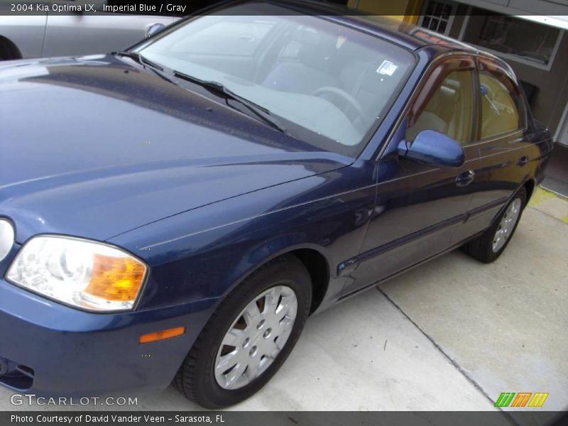 Imperial Blue / Gray 2004 Kia Optima LX