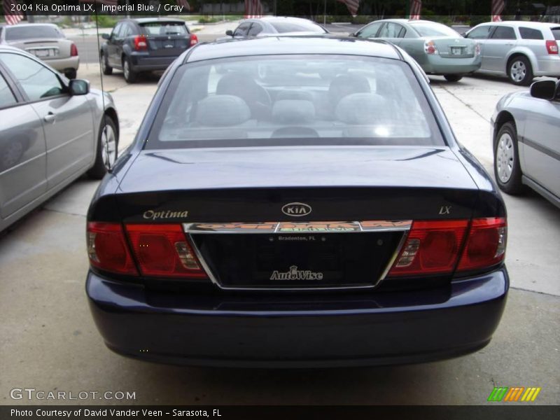 Imperial Blue / Gray 2004 Kia Optima LX