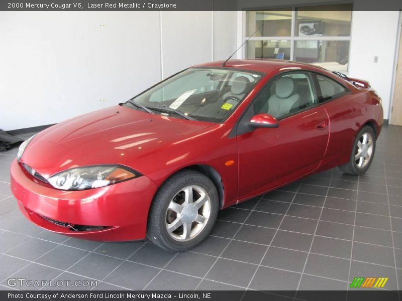 Laser Red Metallic / Graystone 2000 Mercury Cougar V6