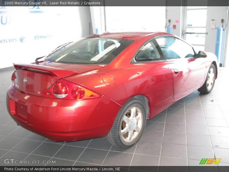 Laser Red Metallic / Graystone 2000 Mercury Cougar V6