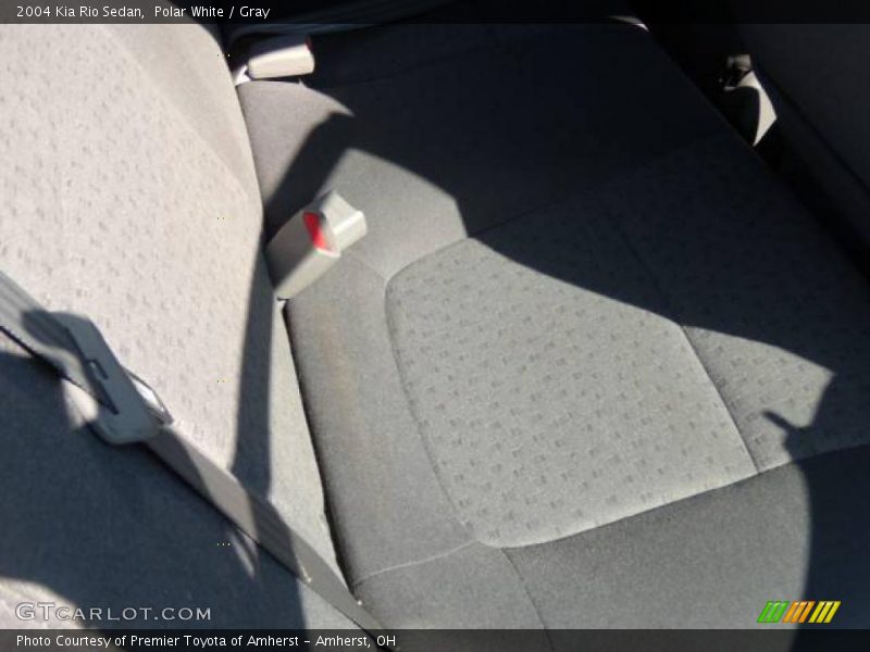 Polar White / Gray 2004 Kia Rio Sedan