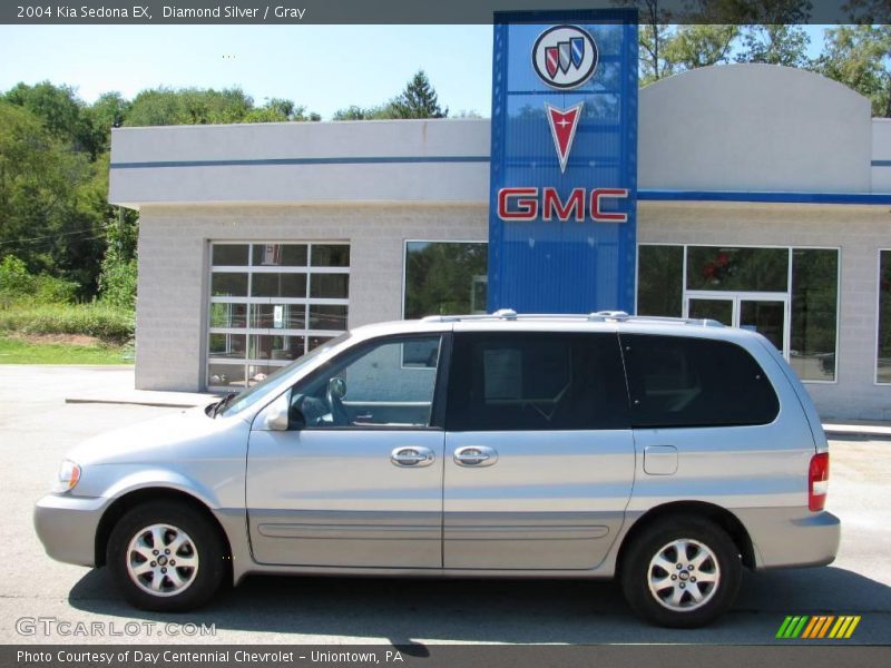 Diamond Silver / Gray 2004 Kia Sedona EX