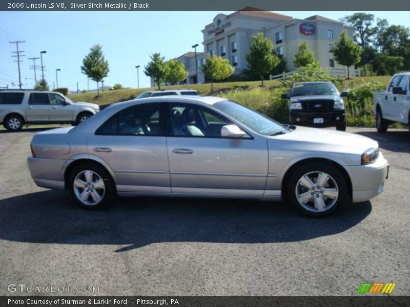 Silver Birch Metallic / Black 2006 Lincoln LS V8