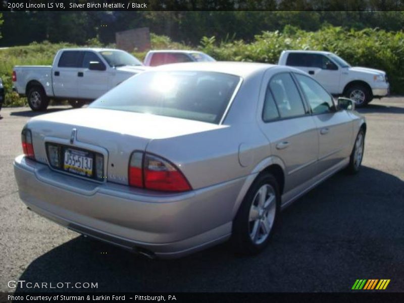 Silver Birch Metallic / Black 2006 Lincoln LS V8