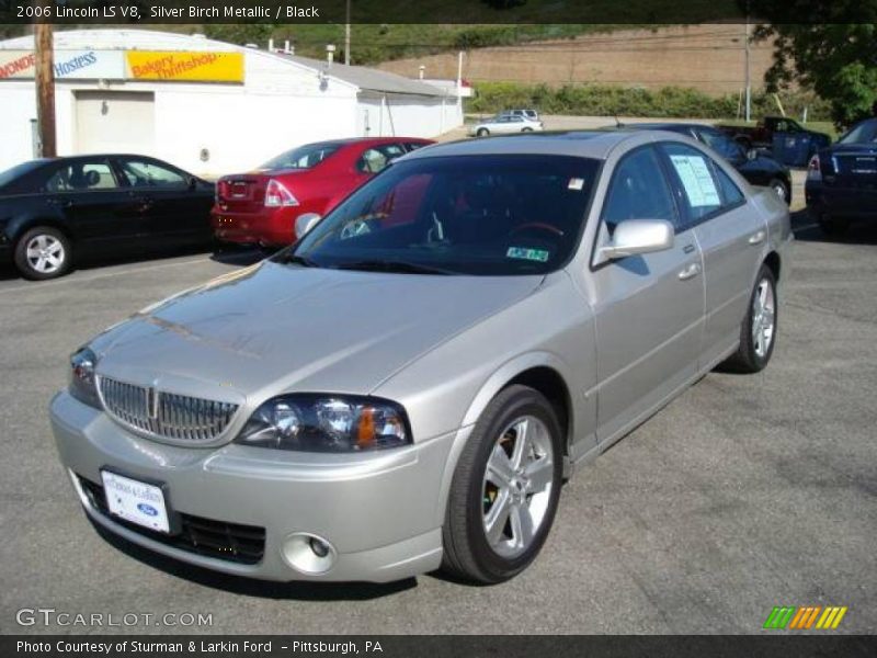 Silver Birch Metallic / Black 2006 Lincoln LS V8