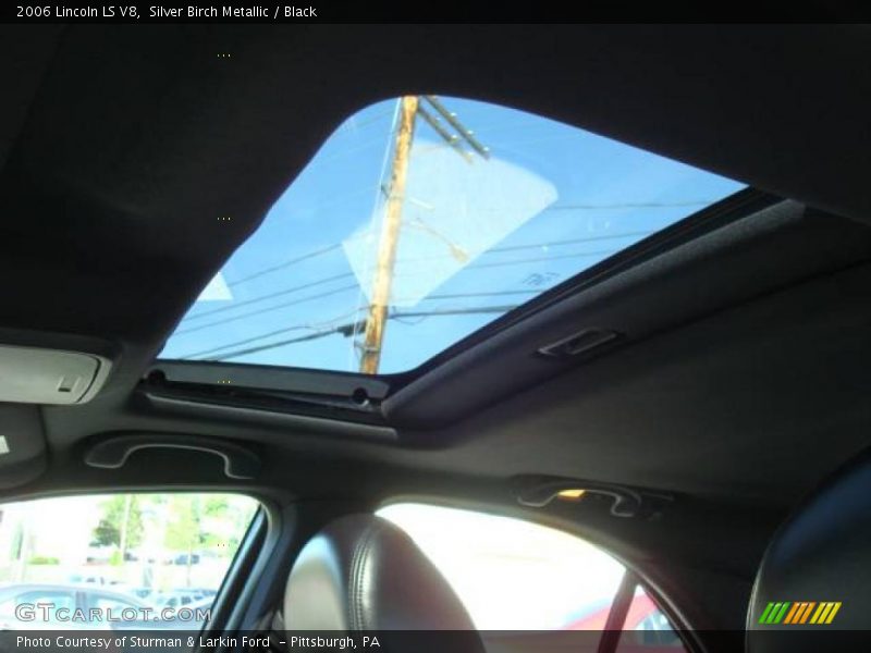 Silver Birch Metallic / Black 2006 Lincoln LS V8