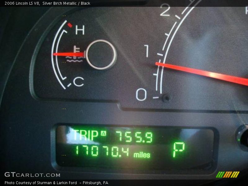 Silver Birch Metallic / Black 2006 Lincoln LS V8
