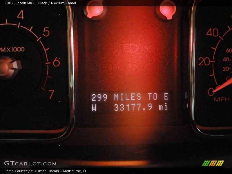 Black / Medium Camel 2007 Lincoln MKX