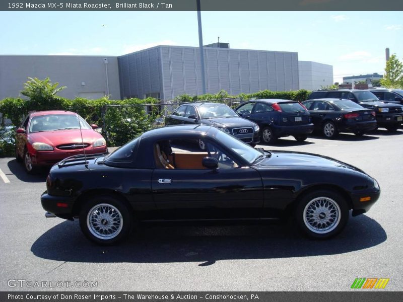 Brilliant Black / Tan 1992 Mazda MX-5 Miata Roadster