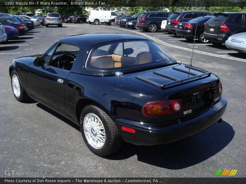 Brilliant Black / Tan 1992 Mazda MX-5 Miata Roadster