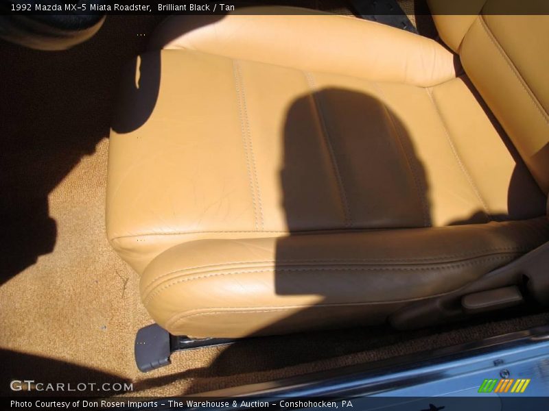 Brilliant Black / Tan 1992 Mazda MX-5 Miata Roadster