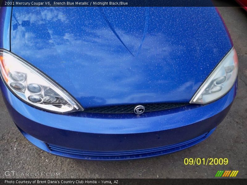 French Blue Metallic / Midnight Black/Blue 2001 Mercury Cougar V6