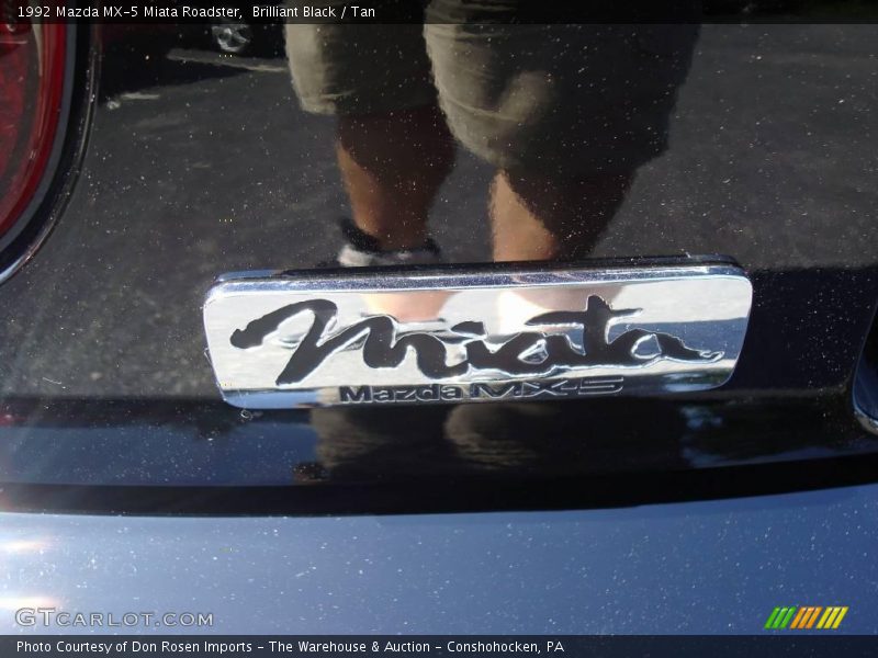 Brilliant Black / Tan 1992 Mazda MX-5 Miata Roadster