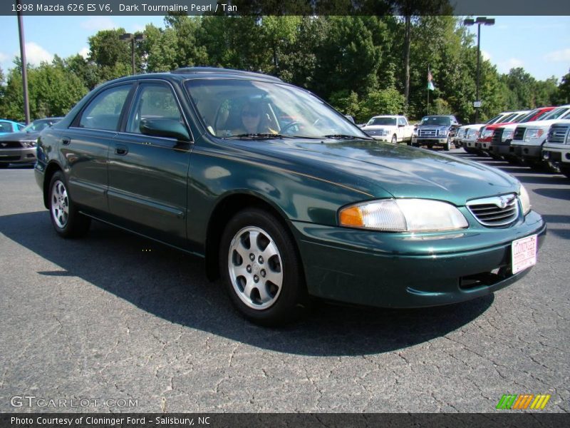 Dark Tourmaline Pearl / Tan 1998 Mazda 626 ES V6