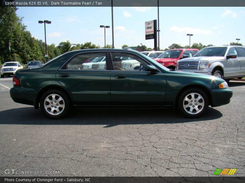 Dark Tourmaline Pearl / Tan 1998 Mazda 626 ES V6