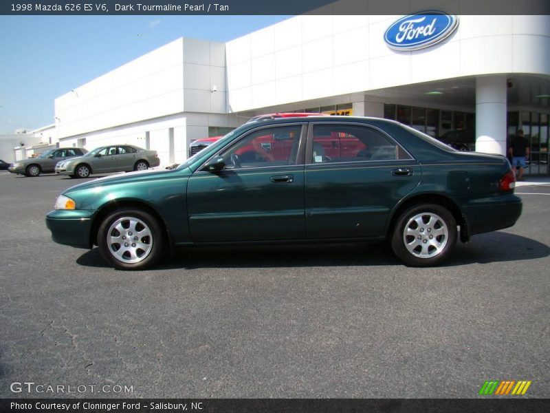 Dark Tourmaline Pearl / Tan 1998 Mazda 626 ES V6