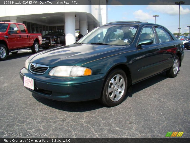 Dark Tourmaline Pearl / Tan 1998 Mazda 626 ES V6