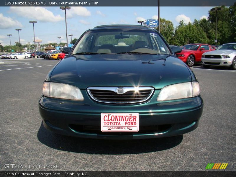 Dark Tourmaline Pearl / Tan 1998 Mazda 626 ES V6