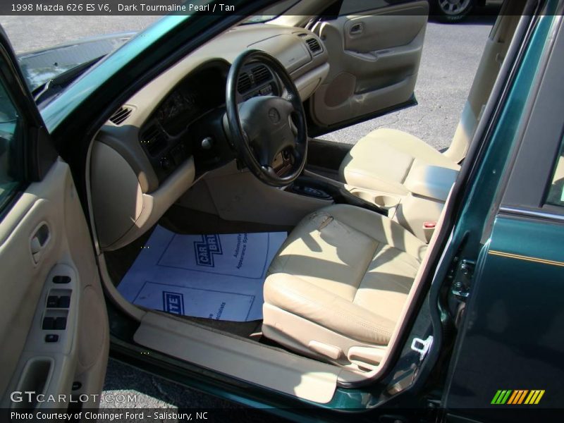 Dark Tourmaline Pearl / Tan 1998 Mazda 626 ES V6