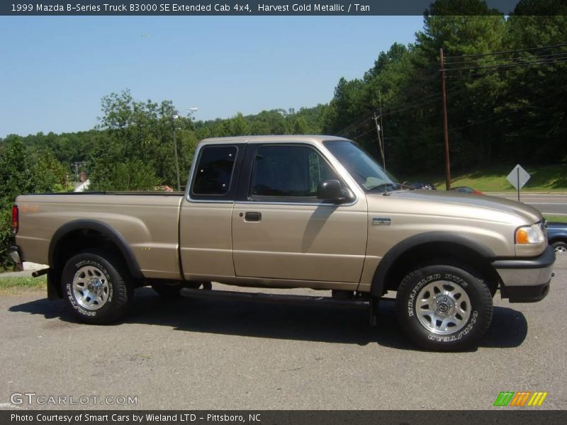 Harvest Gold Metallic / Tan 1999 Mazda B-Series Truck B3000 SE Extended Cab 4x4