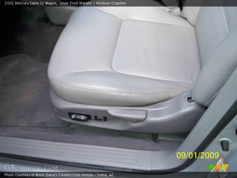 Silver Frost Metallic / Medium Graphite 2002 Mercury Sable LS Wagon