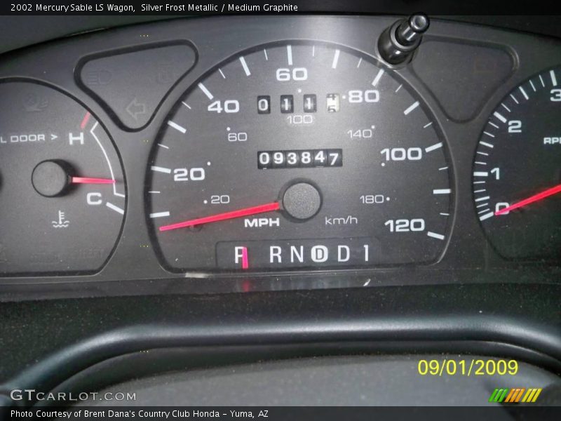 Silver Frost Metallic / Medium Graphite 2002 Mercury Sable LS Wagon