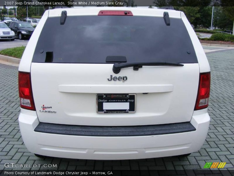 Stone White / Medium Slate Gray 2007 Jeep Grand Cherokee Laredo