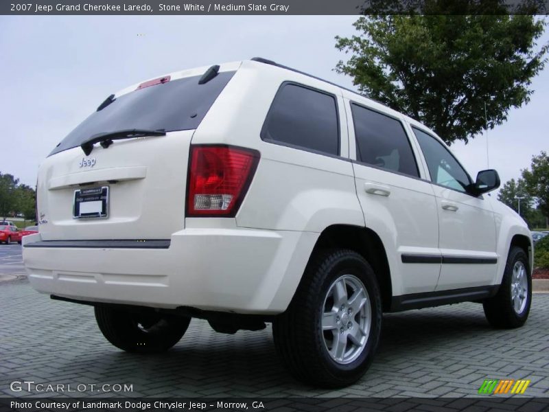 Stone White / Medium Slate Gray 2007 Jeep Grand Cherokee Laredo