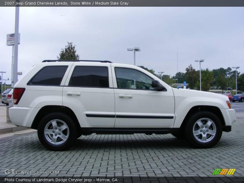 Stone White / Medium Slate Gray 2007 Jeep Grand Cherokee Laredo