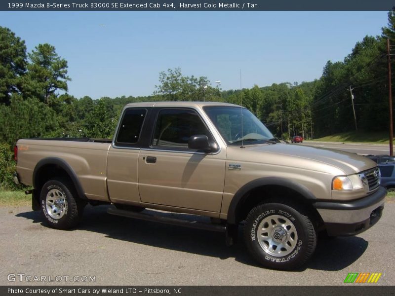 Harvest Gold Metallic / Tan 1999 Mazda B-Series Truck B3000 SE Extended Cab 4x4