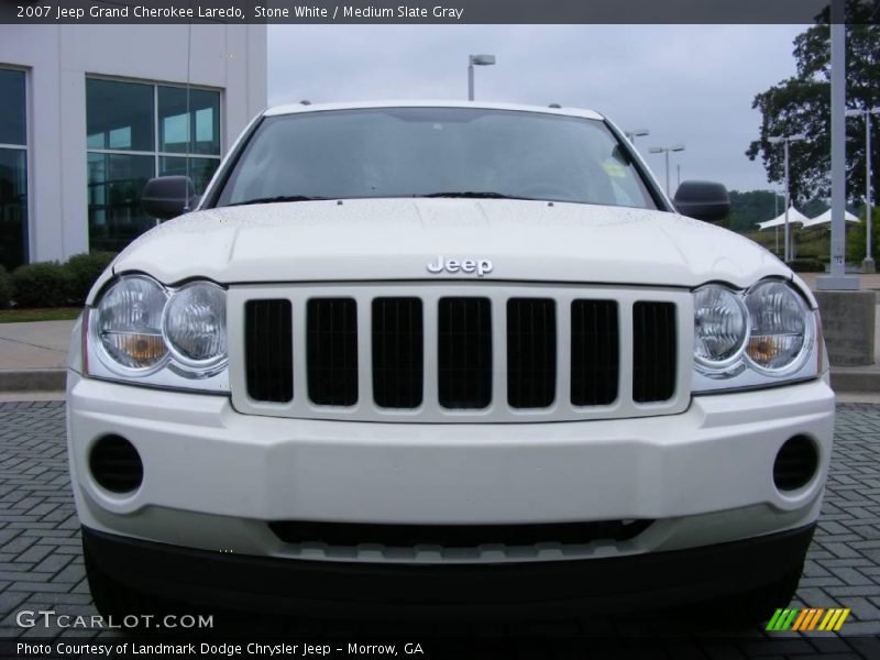 Stone White / Medium Slate Gray 2007 Jeep Grand Cherokee Laredo