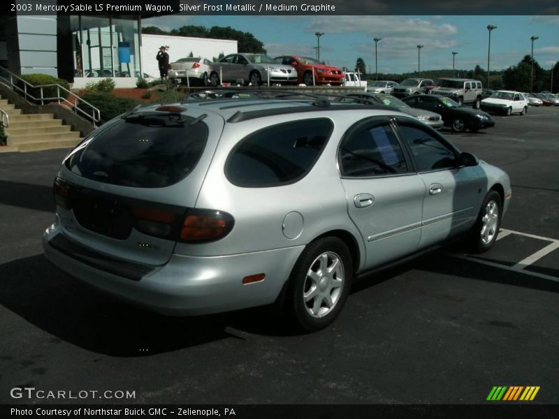 Silver Frost Metallic / Medium Graphite 2003 Mercury Sable LS Premium Wagon