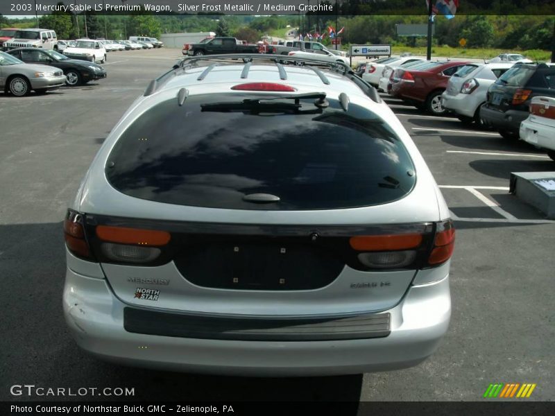 Silver Frost Metallic / Medium Graphite 2003 Mercury Sable LS Premium Wagon