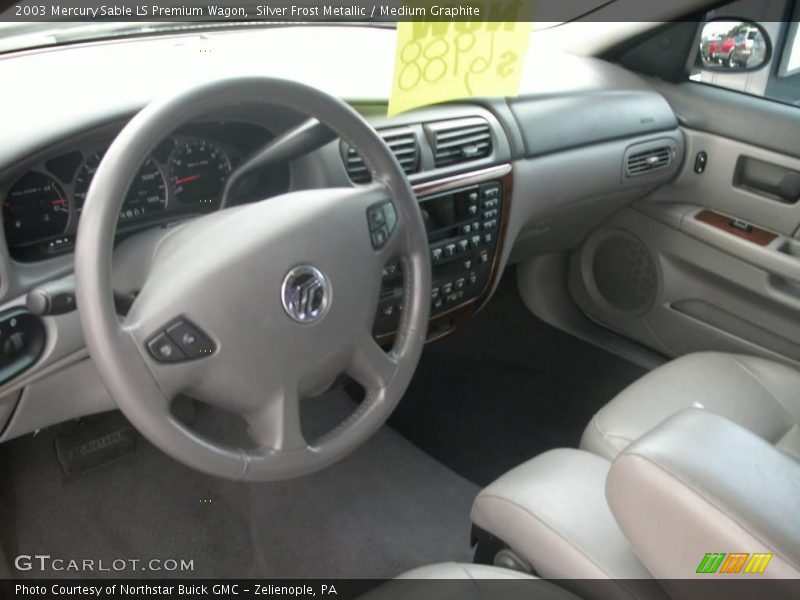 Silver Frost Metallic / Medium Graphite 2003 Mercury Sable LS Premium Wagon