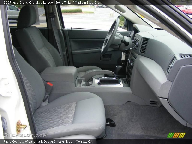 Stone White / Medium Slate Gray 2007 Jeep Grand Cherokee Laredo