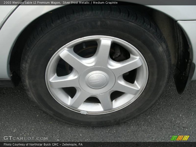 Silver Frost Metallic / Medium Graphite 2003 Mercury Sable LS Premium Wagon
