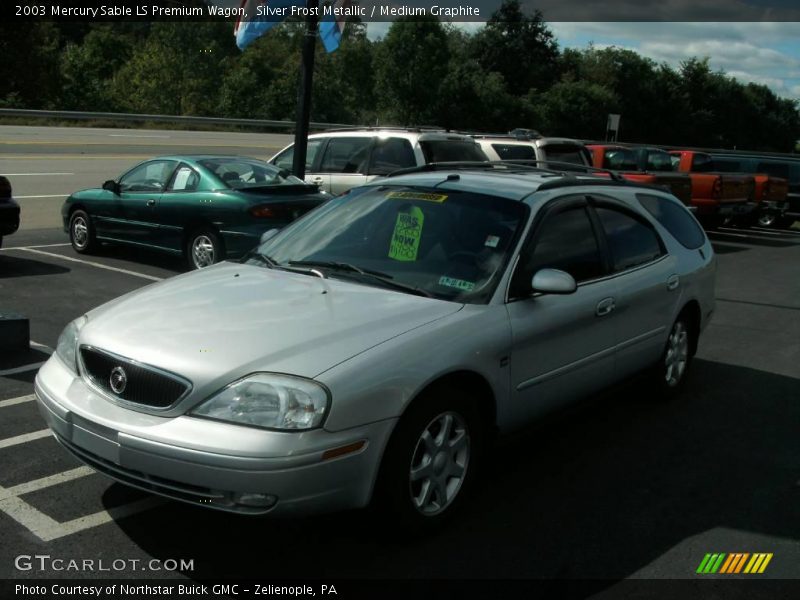 Silver Frost Metallic / Medium Graphite 2003 Mercury Sable LS Premium Wagon