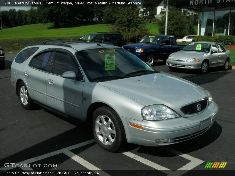 Silver Frost Metallic / Medium Graphite 2003 Mercury Sable LS Premium Wagon