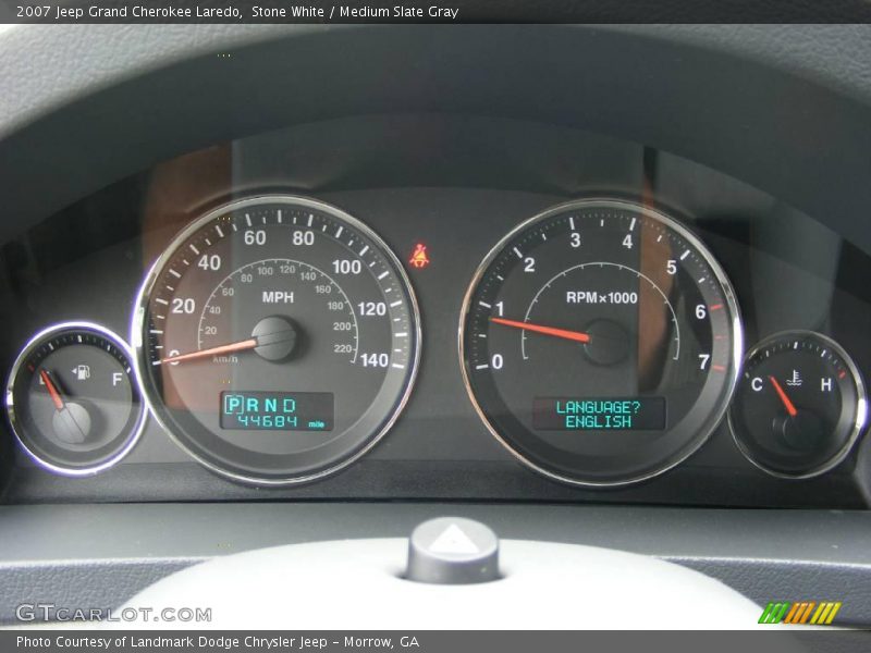 Stone White / Medium Slate Gray 2007 Jeep Grand Cherokee Laredo