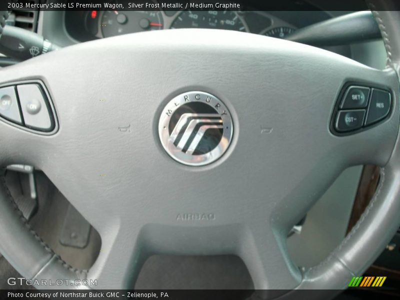 Silver Frost Metallic / Medium Graphite 2003 Mercury Sable LS Premium Wagon