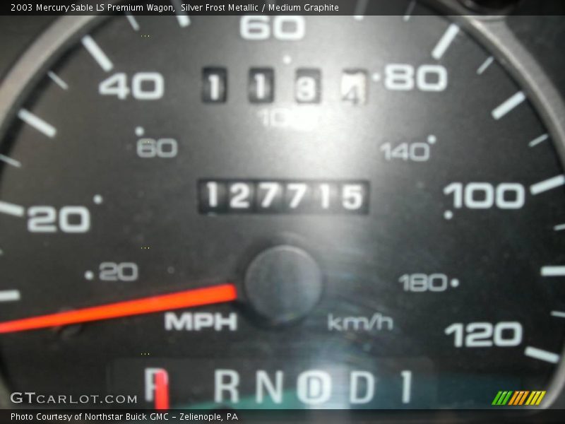 Silver Frost Metallic / Medium Graphite 2003 Mercury Sable LS Premium Wagon