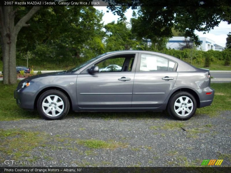 Galaxy Gray Mica / Black 2007 Mazda MAZDA3 i Sedan