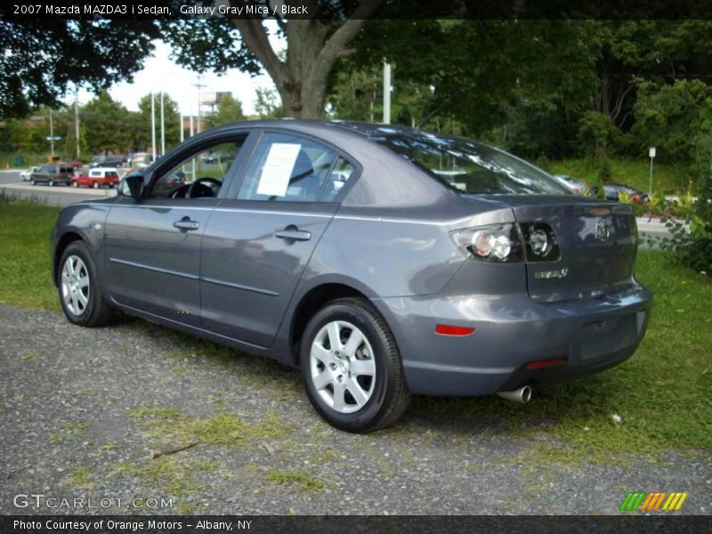 Galaxy Gray Mica / Black 2007 Mazda MAZDA3 i Sedan
